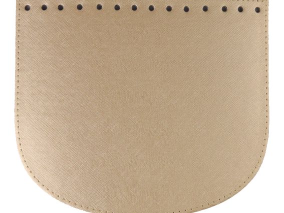 Клапан полукруглый 22х19 см, экокожа, цвет Бронза, 72406 ТрК 1 шт