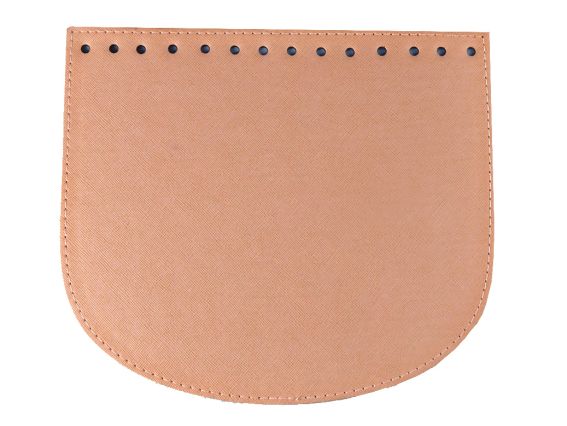 Клапан полукруглый 22х19 см, экокожа, цвет Крем, 72409 ТрК 1 шт