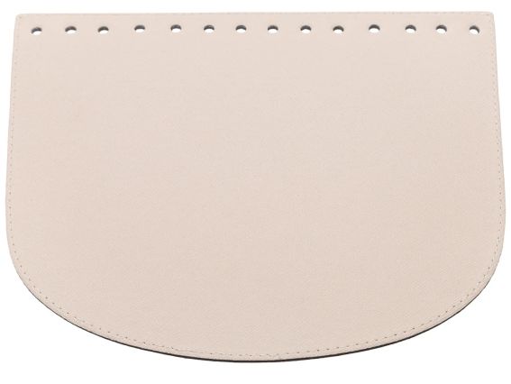 Клапан полукруглый 22х19 см, экокожа, цвет Латте, 72420 ТрК 1 шт