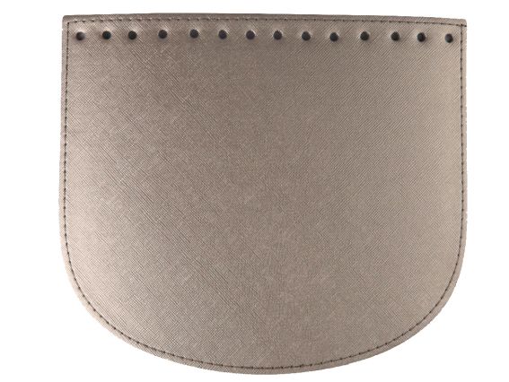 Клапан полукруглый 22х19 см, экокожа, цвет Металлик, 72412 ТрК 1 шт