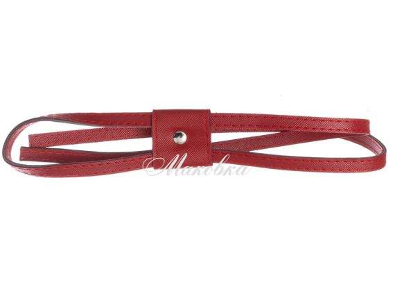 Затяжка для рюкзака 99 см, цвет Красный, фурнитура серебро, ТрК 84008 Затяжка для рюкзака 99 см, цвет Красный, фурнитура серебро, ТрК 84008