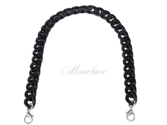Ручка-ланцюг 87021, акрилова, Чорна 60 см Ручка-ланцюг 87021, акрилова, Чорна 60 см
