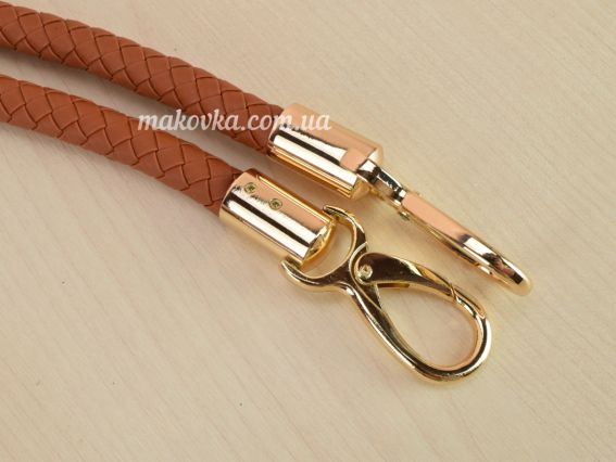 84825 Триколіно Комплект ручок , плетених екошкіра колір Браун, довжина 60см