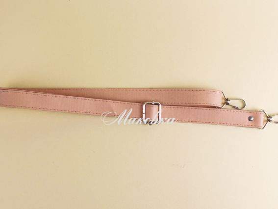 Ручка для сумки регулируемая 84809 экокожа цвет Крем , на не поворотных карабинах ,1 шт Ручка для сумки регулируемая 84809 экокожа цвет Крем , на не поворотных карабинах ,1 шт