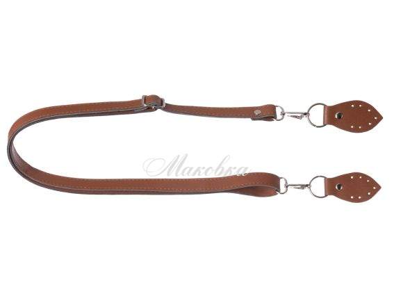 Ручка для сумки регульована 84605 екошкіра колір Браун, з пришивними шлевками ,1 шт Ручка для сумки регульована 84605 екошкіра колір Браун, з пришивними шлевками ,1 шт