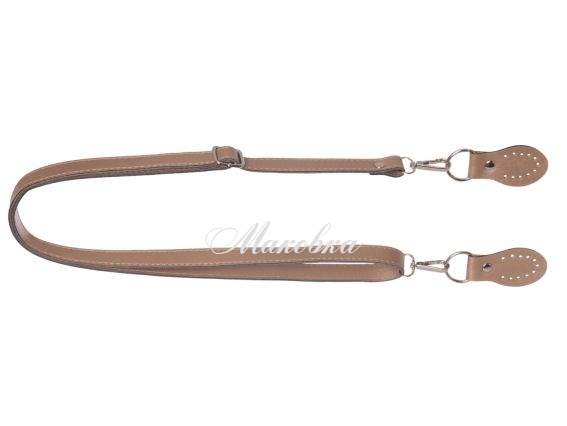 Ручка для сумки регулируемая 84606 экокожа цвет Бронза, с пришивными шлевками ,1 шт Ручка для сумки регулируемая 84606 экокожа цвет Бронза, с пришивными шлевками ,1 шт