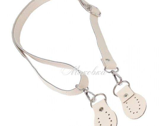 Ручка для сумки регулируемая 84610 экокожа цвет Латте, с пришивными шлевками ,1 шт Ручка для сумки регулируемая 84610 экокожа цвет Латте, с пришивными шлевками ,1 шт