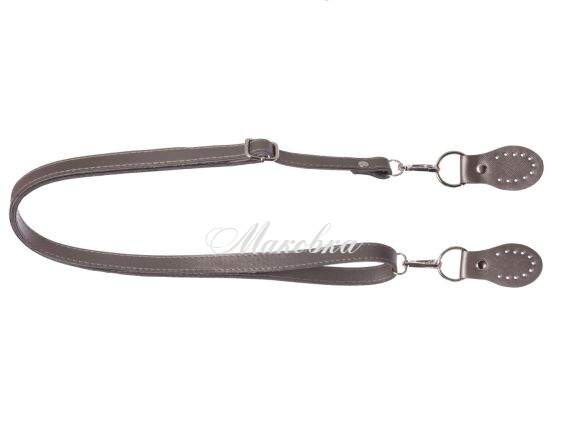 Ручка для сумки регулируемая 84612 экокожа цвет Металлик, с пришивными шлевками ,1 шт Ручка для сумки регулируемая 84612 экокожа цвет Металлик, с пришивными шлевками ,1 шт