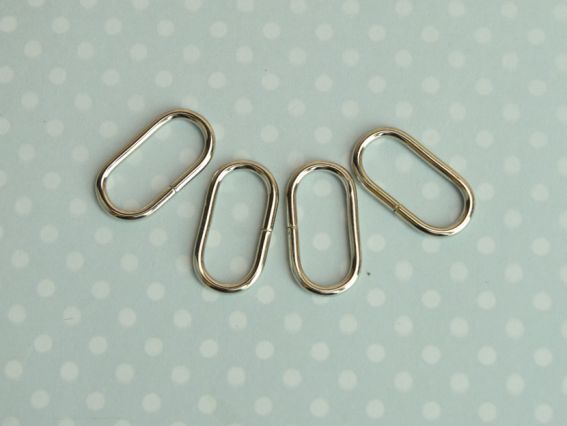 Півкільця для сумки овальні 25*12 см, колір платина, 4 шт. Півкільця для сумки овальні 25*12 см, колір платина, 4 шт.