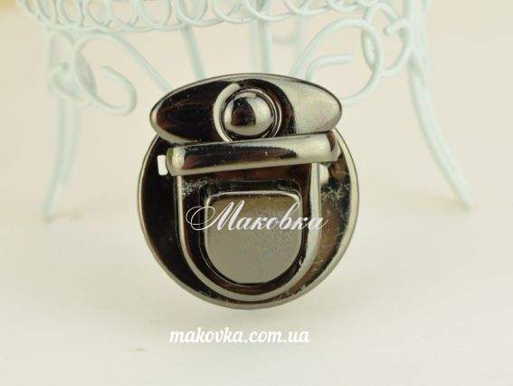 Замок портфельный №256 черный круг, 1 шт Замок портфельный №256 черный круг, 1 шт