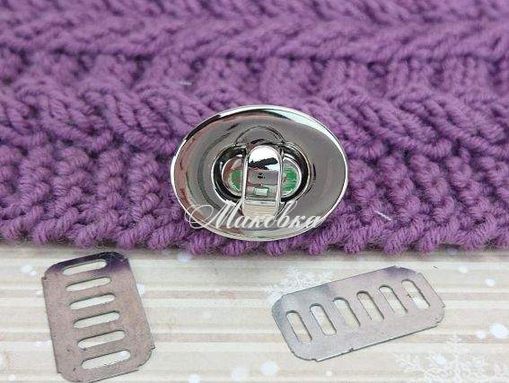 Замок для сумки поворотний овальний (твіст) ПЛАТИНА  Замок для сумки поворотний овальний (твіст) ПЛАТИНА 