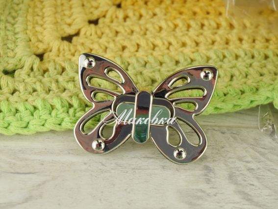 Замок для сумки поворотний МЕТЕЛИК , платина Замок для сумки поворотний МЕТЕЛИК , платина