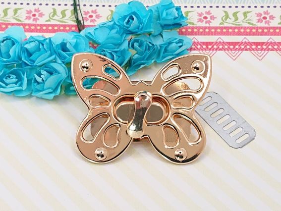 Замок для сумки поворотний МЕТЕЛИК №2, світле золото