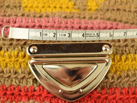 Сумочний замочок портфельний №4578 колір платина, розмір 60х30 мм і 60х35мм, 1 шт