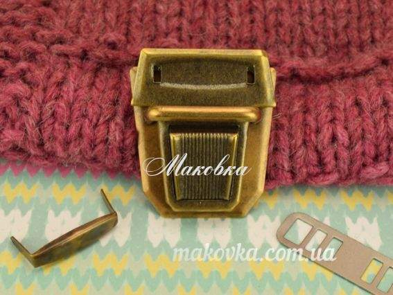 Замок портфельный №8450 угловатый, античная БРОНЗА, 1 шт Замок портфельный №8450 угловатый, античная БРОНЗА, 1 шт