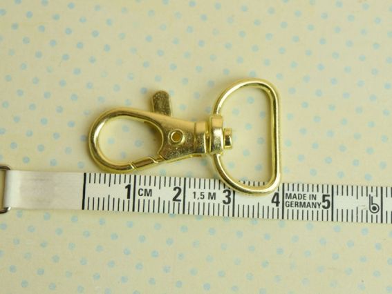 Лобстер застібка для сумки 25x40x5 мм, Світло Золотий 1 шт