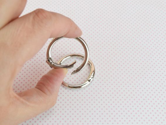 Застібка для ручок сумки, 33мм мм, колір сталевий