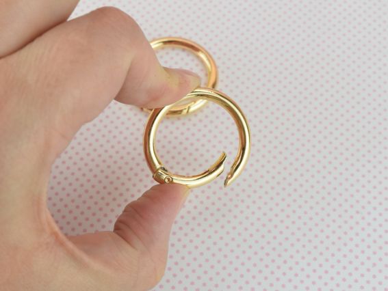 Застібка для ручок сумки, 33мм мм, колір Золотий 