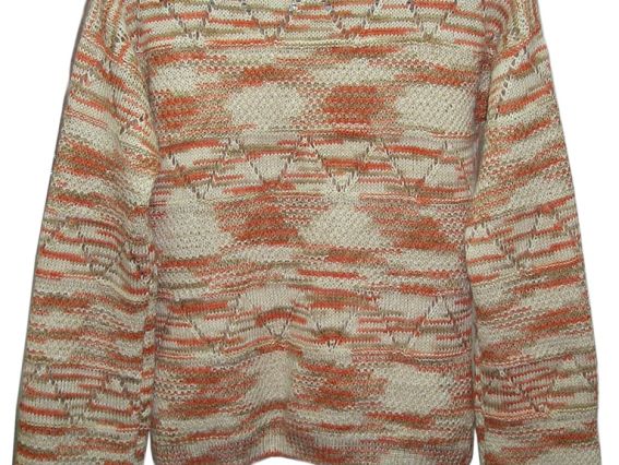 Джемпер меланжевый женский из пряжи Samara