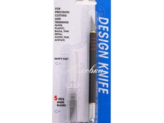 Макетний ніж металевий та 5 запасних лез, C-600S DAFA