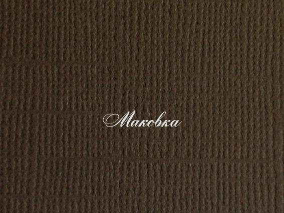 Кардсток текстурный Горький шоколад, 30,5х30,5 см, 216 г/м, Scrap Berrys SCB172312048, 1 шт