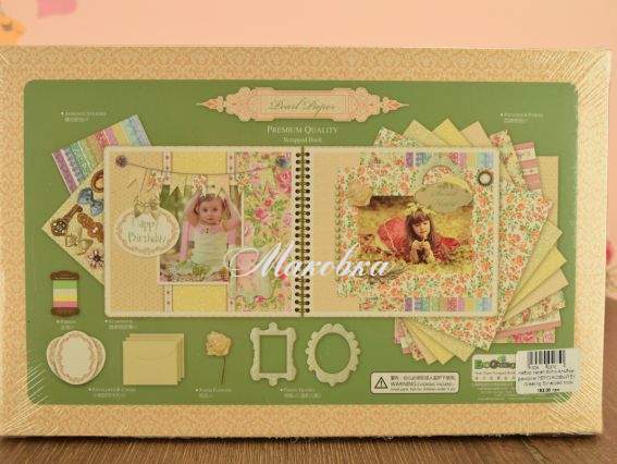 Набор скрап Фото альбом с декором ПЕРСКОВЫЙ Scrapped book 502-2253 Eno Greeting Perl Paper Набор скрап Фото альбом с декором ПЕРСКОВЫЙ Scrapped book 502-2253 Eno Greeting Perl Paper