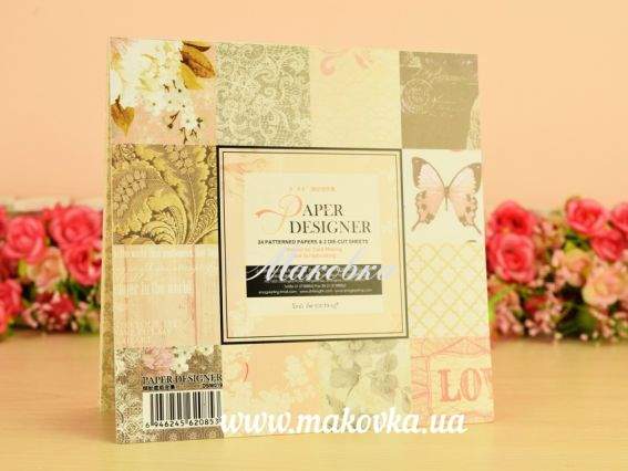 Альбом скрап бумаги DSM019 Eno Greeting 15х15 см, 2х12 л +2 л.теги Альбом скрап бумаги DSM019 Eno Greeting 15х15 см, 2х12 л +2 л.теги