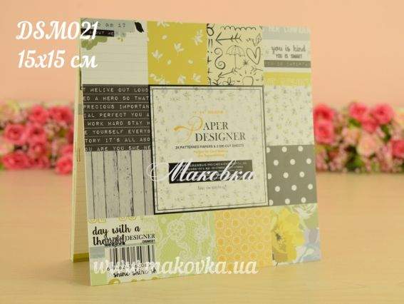 Альбом скрап бумаги DSM021 Eno Greeting 15х15 см, 2х12 л +2 л.теги Альбом скрап бумаги DSM021 Eno Greeting 15х15 см, 2х12 л +2 л.теги