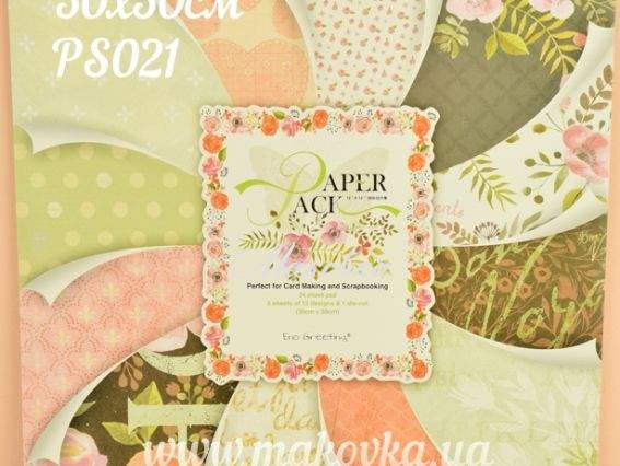 Альбом скрап бумаги PS021 Eno Greeting 30х30 см Альбом скрап бумаги PS021 Eno Greeting 30х30 см