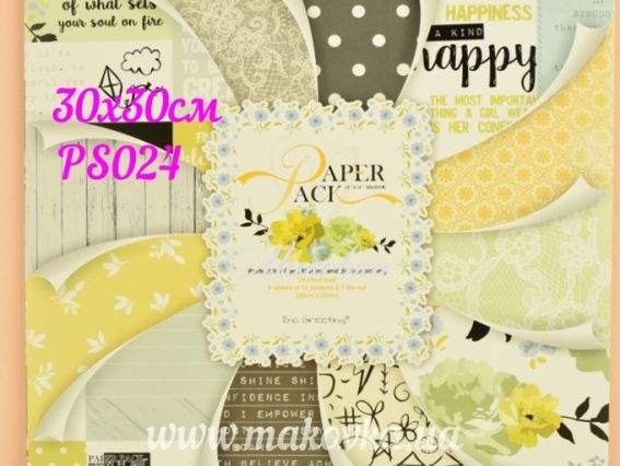 Альбом скрап бумаги  PS024 Eno Greeting 30х30 см Альбом скрап бумаги  PS024 Eno Greeting 30х30 см
