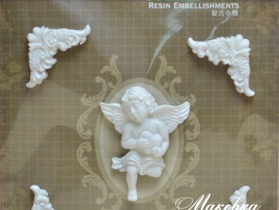 Набор объёмных украшений "Ангел", 5 шт,  Eno Greeting 