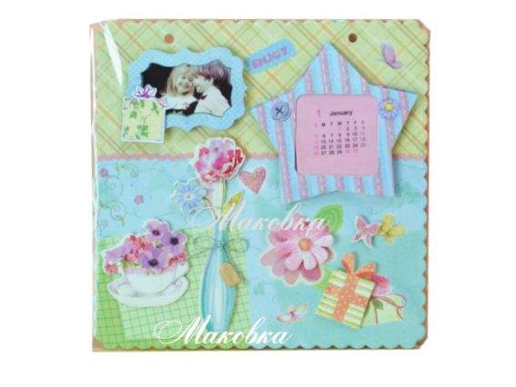 Календарь-фоторамка 18х18 см, Звёздочка, Eno Greeting Календарь-фоторамка 18х18 см, Звёздочка, Eno Greeting