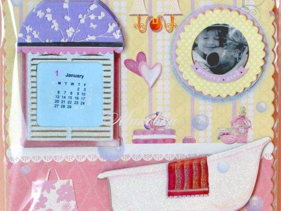 Календарь-фоторамка 18х18 см, Ванная-2, Eno Greeting Календарь-фоторамка 18х18 см, Ванная-2, Eno Greeting