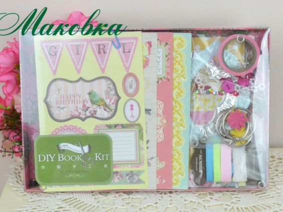 Набор для создания фото-альбома GIRL, Eno Greeting Набор для создания фото-альбома GIRL, Eno Greeting