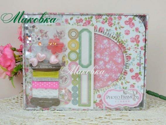 Набор для создания фоторамки Розочки, Eno Greeting Набор для создания фоторамки Розочки, Eno Greeting