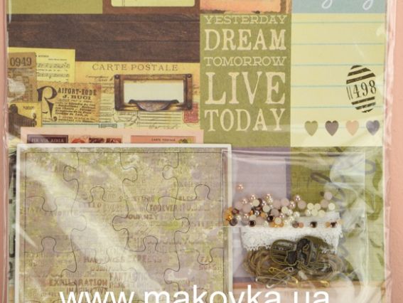 Набор для скрап. и декора с пазлом GP006 Кот Eno Greeting Набор для скрап. и декора с пазлом GP006 Кот Eno Greeting