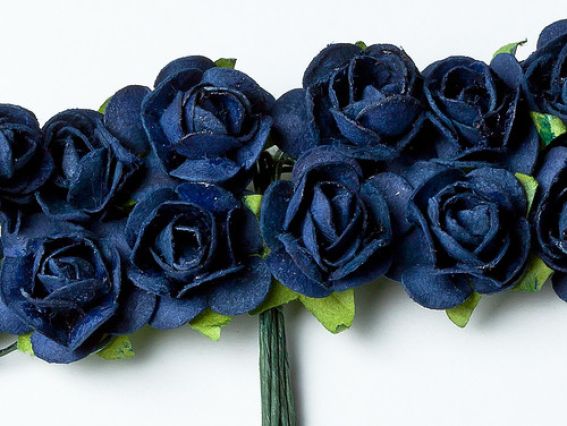 Набор розочек 15 мм, Синие, 12 шт Набор розочек 15 мм, Синие, 12 шт