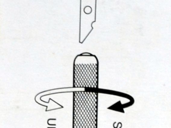 С-604 DAFA Макетный нож с пластиковой ручкой,