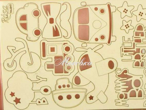 Чипборд для скрапбукинга Детские мотивы 2, ROSA Talent 94232052 Чипборд для скрапбукинга Детские мотивы 2, ROSA Talent 94232052