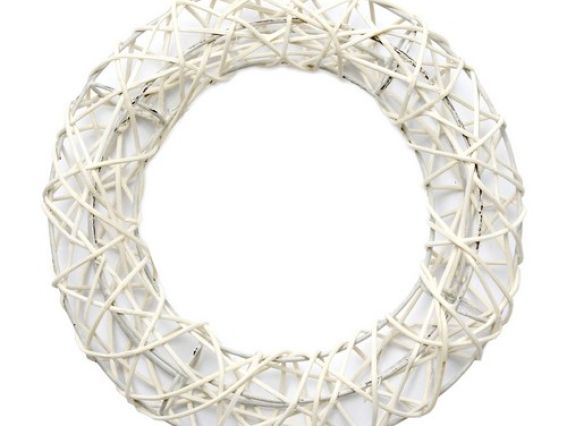 Декоративный венок, круглый, белый, 20 см Scrap Berrys SCB370130 Декоративный венок, круглый, белый, 20 см Scrap Berrys SCB370130