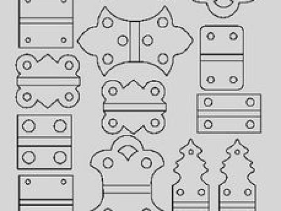 Контурные стикеры Дверные Петли, золото SCB1501380, ScrapBerrys Контурные стикеры Дверные Петли, золото SCB1501380, ScrapBerrys