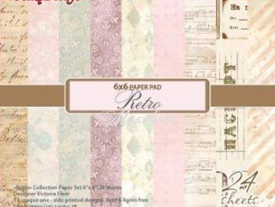 Набор дизайнерской бумаги Ретро, 24 л, 13 дизайнов, 15х15 см Scrap Berrys SCB220601208 Набор дизайнерской бумаги Ретро, 24 л, 13 дизайнов, 15х15 см Scrap Berrys SCB220601208