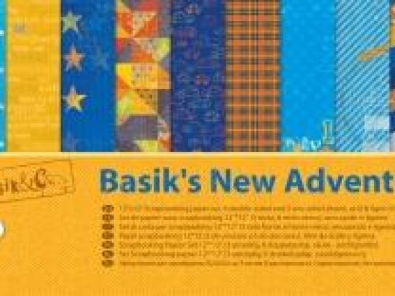 Набор дизайнерской бумаги Басик-2. Новые приключения, 9 л, 30,5х30,5 см Scrap Berrys SCB220606800 Набор дизайнерской бумаги Басик-2. Новые приключения, 9 л, 30,5х30,5 см Scrap Berrys SCB220606800