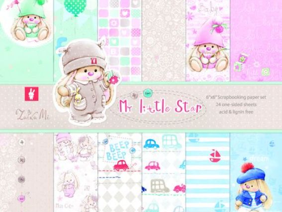 Набор дизайнерской бумаги Зайка Ми, Малыши, 24 л, 15х15 см Scrap Berrys SCB220607309 Набор дизайнерской бумаги Зайка Ми, Малыши, 24 л, 15х15 см Scrap Berrys SCB220607309
