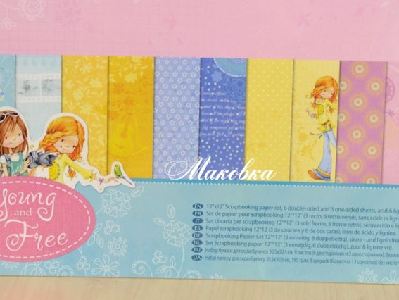 Набор скрап-бумаги Подружки, 30,5х30,5 см, 9 л, Scrap Berrys SCB220608200 Набор скрап-бумаги Подружки, 30,5х30,5 см, 9 л, Scrap Berrys SCB220608200