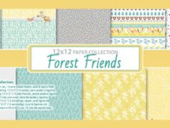 Набор скрап-бумаги Лесные друзья, 30,5х30,5 см, 13 л, Scrap Berrys SCB220608600 Набор скрап-бумаги Лесные друзья, 30,5х30,5 см, 13 л, Scrap Berrys SCB220608600