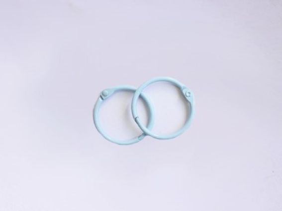 Кольца для альбомов 25 мм, 2 шт, голубые, Scrap Berrys SCB2504625 Кольца для альбомов 25 мм, 2 шт, голубые, Scrap Berrys SCB2504625
