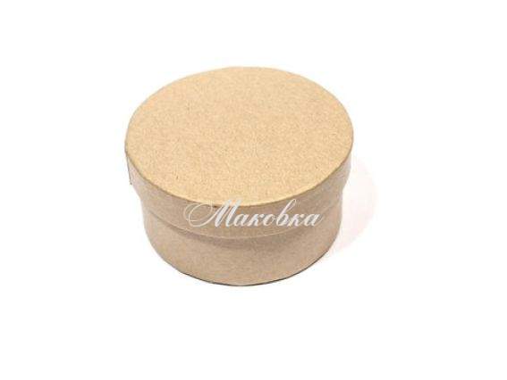 Заготовка из папье-маше Круглая коробочка 8х4 см, 1 шт, Scrap Berrys SCB2765001 Заготовка из папье-маше Круглая коробочка 8х4 см, 1 шт, Scrap Berrys SCB2765001