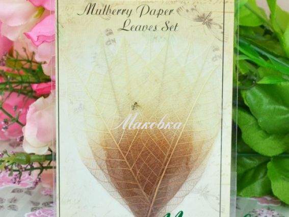 Набор листочков, двухцветные коричнево-бежевые, SCB300504, ScrapBerrys Набор листочков, двухцветные коричнево-бежевые, SCB300504, ScrapBerrys