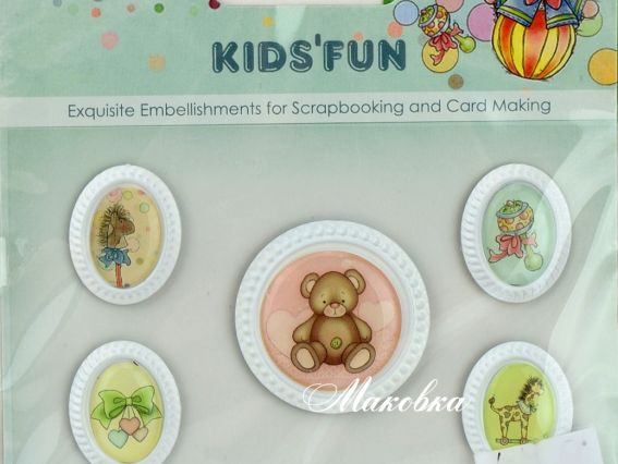 Набор украшений с металлическими рамками Забава, Scrap Berrys SCB34001064 Набор украшений с металлическими рамками Забава, Scrap Berrys SCB34001064